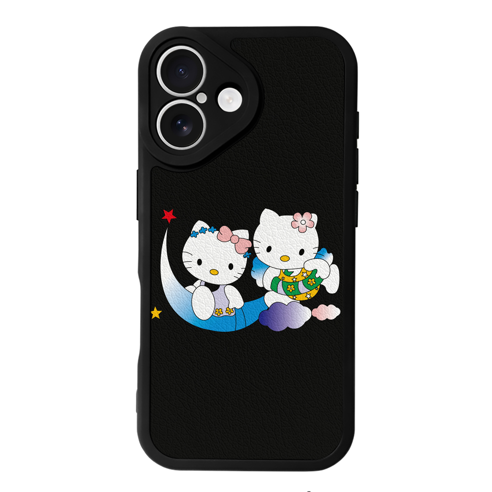 （画像用） Hello Kitty ハローキティ 【iPhone 16シリーズ対応】シリコンスマホケース（レザー調） 材質：シリコン